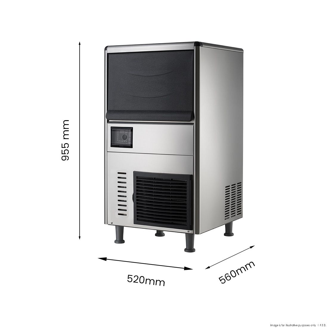 Blizzard Underbench Granular Ice Maker 60Kg - SN-068F