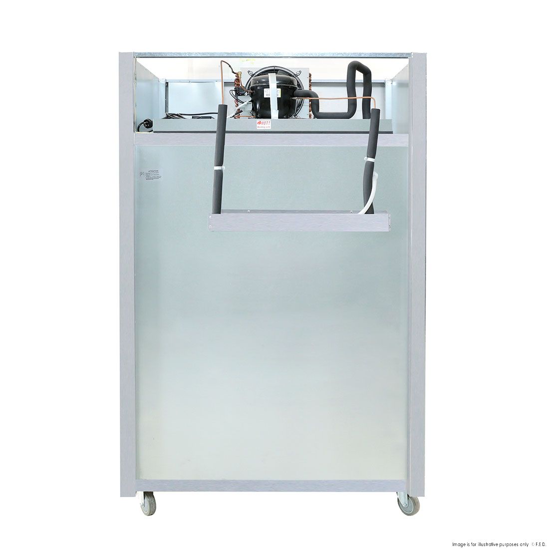 Thermaster Tropical 4 x Half door Stainless Steel Fridge - SUC1000