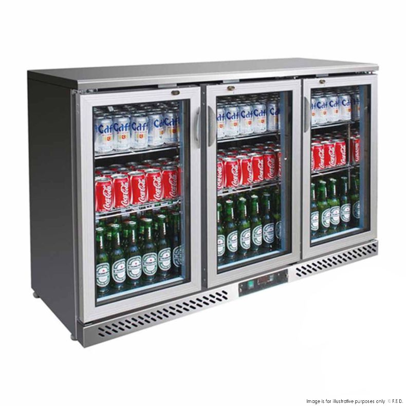Thermaster Three Door Stainless Steel Bar Cooler - SC316SG
