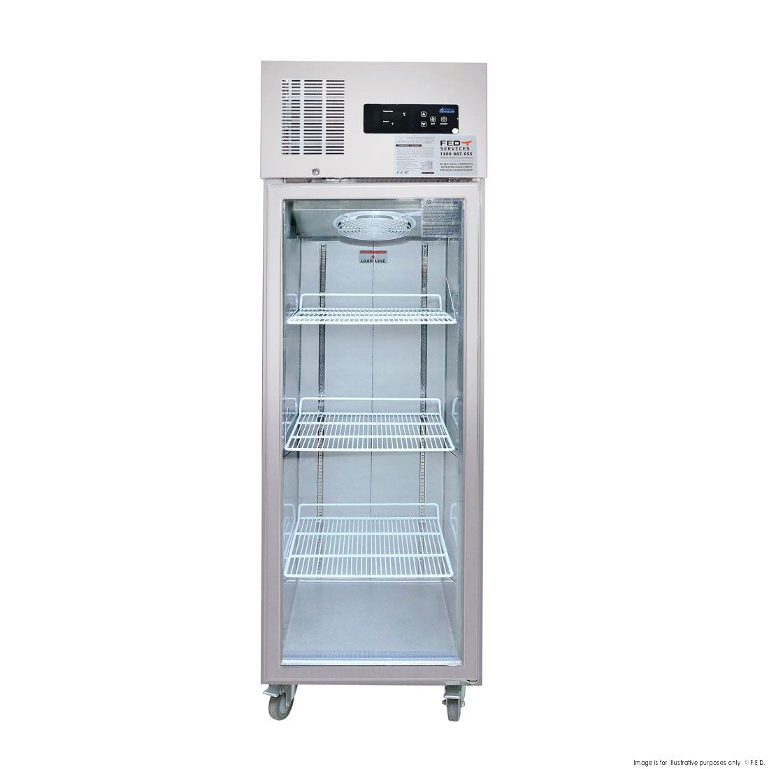 Thermaster Single Door Upright Display Fridge - SUCG500