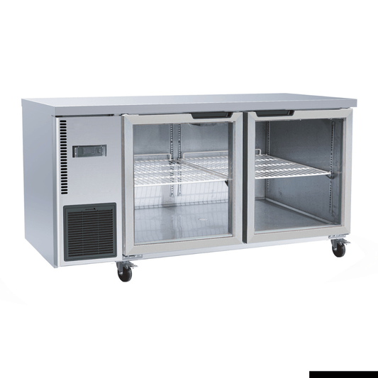 Thermaster Glass Door Workbench Fridge - TL1500TNG