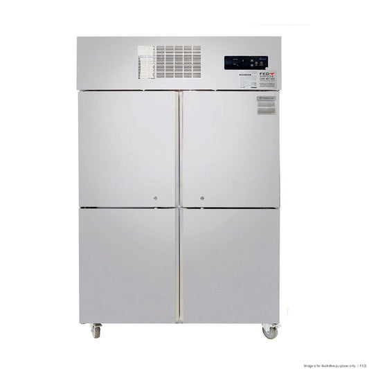 Thermaster Tropical 4 x Half door Stainless Steel Fridge - SUC1000