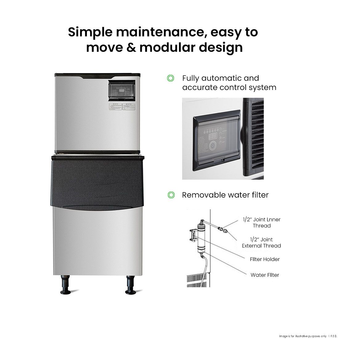 Blizzard Ice Maker Air-Cooled - SN-1000P