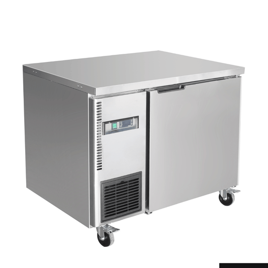 Thermaster Stainless Steel Single Door Workbench Fridge - TS900TN