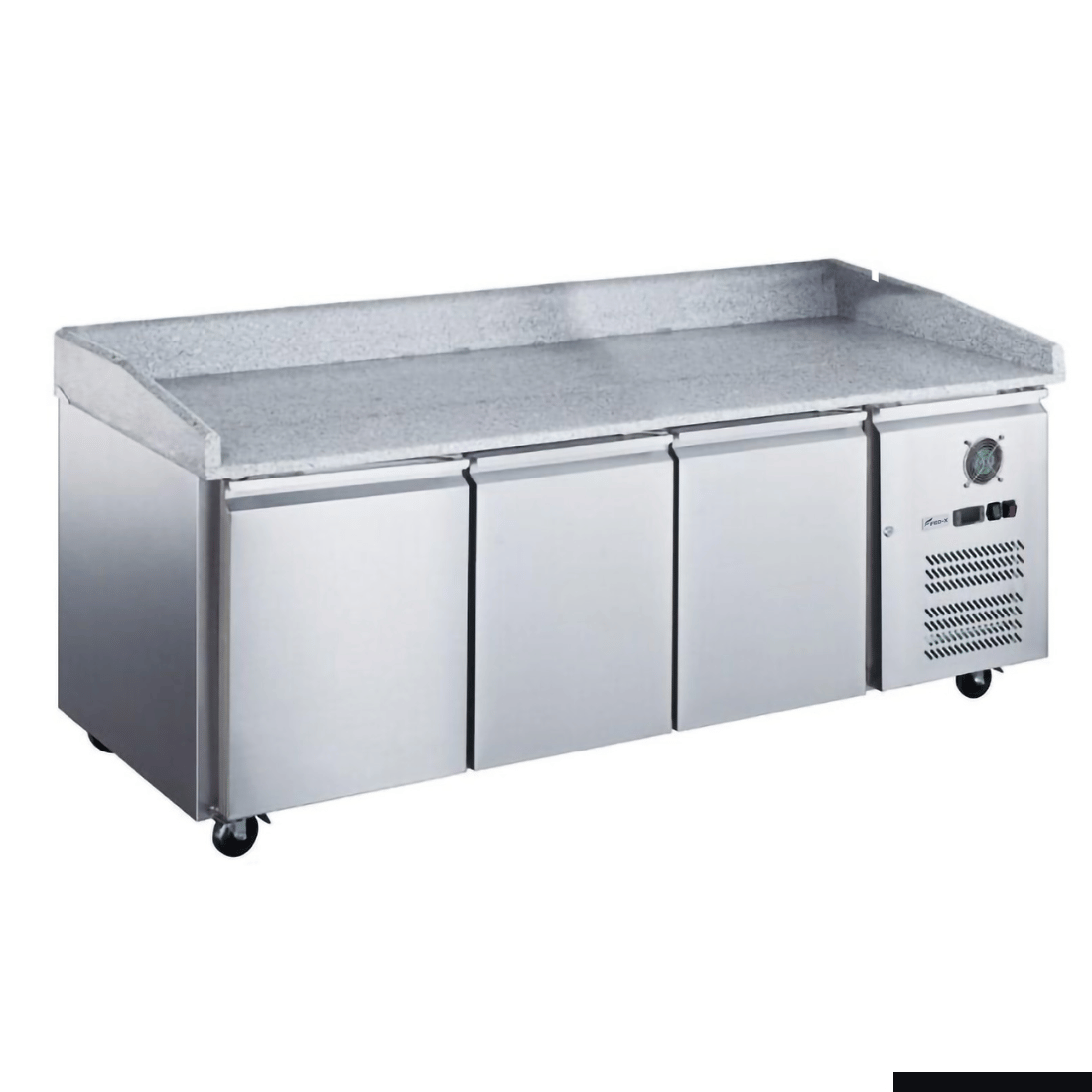 FED-X Three Door Standard Saladette On Castors - XPZ3600TN