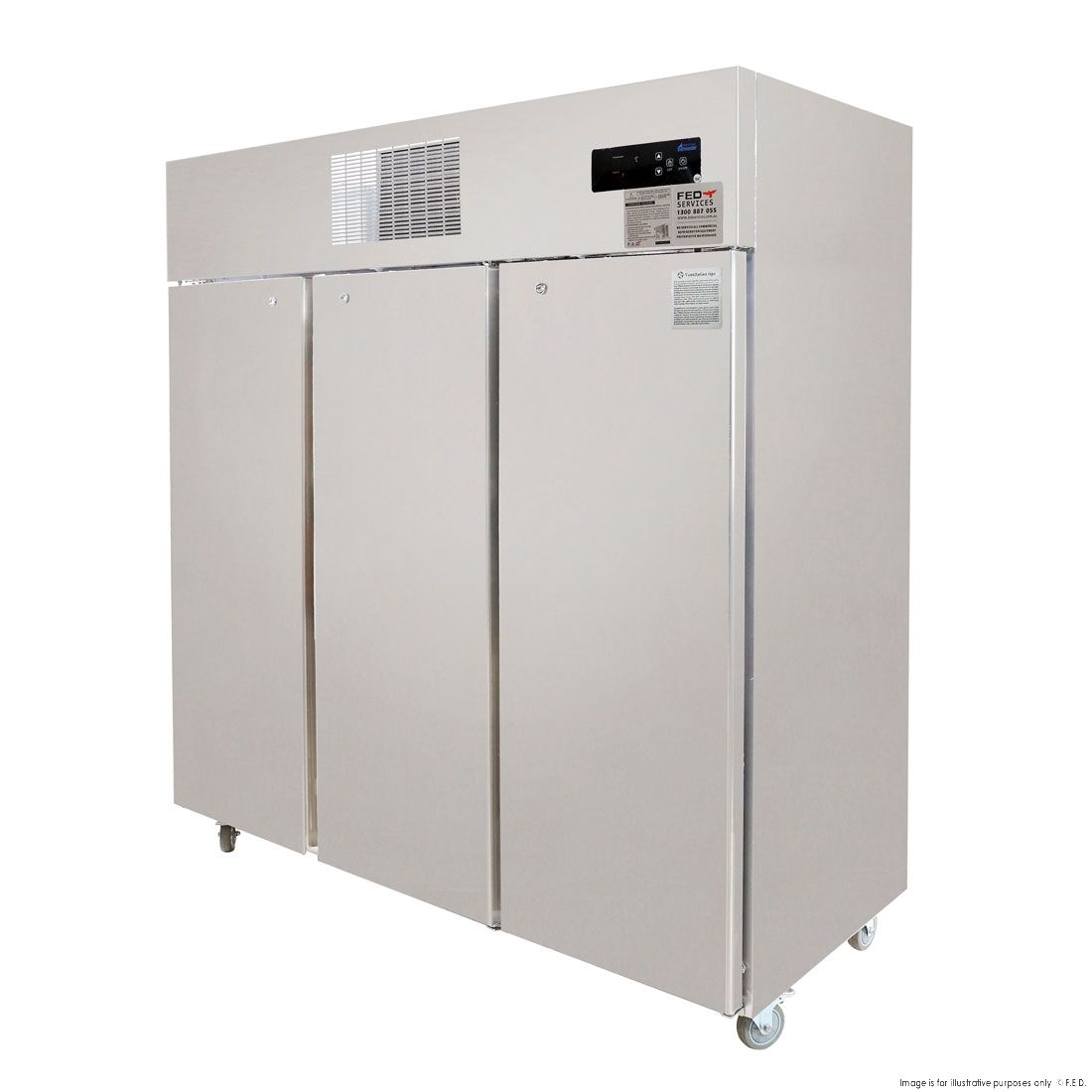 Thermaster 3 Door Stainless Steel Fridge 1500L - SUC1500