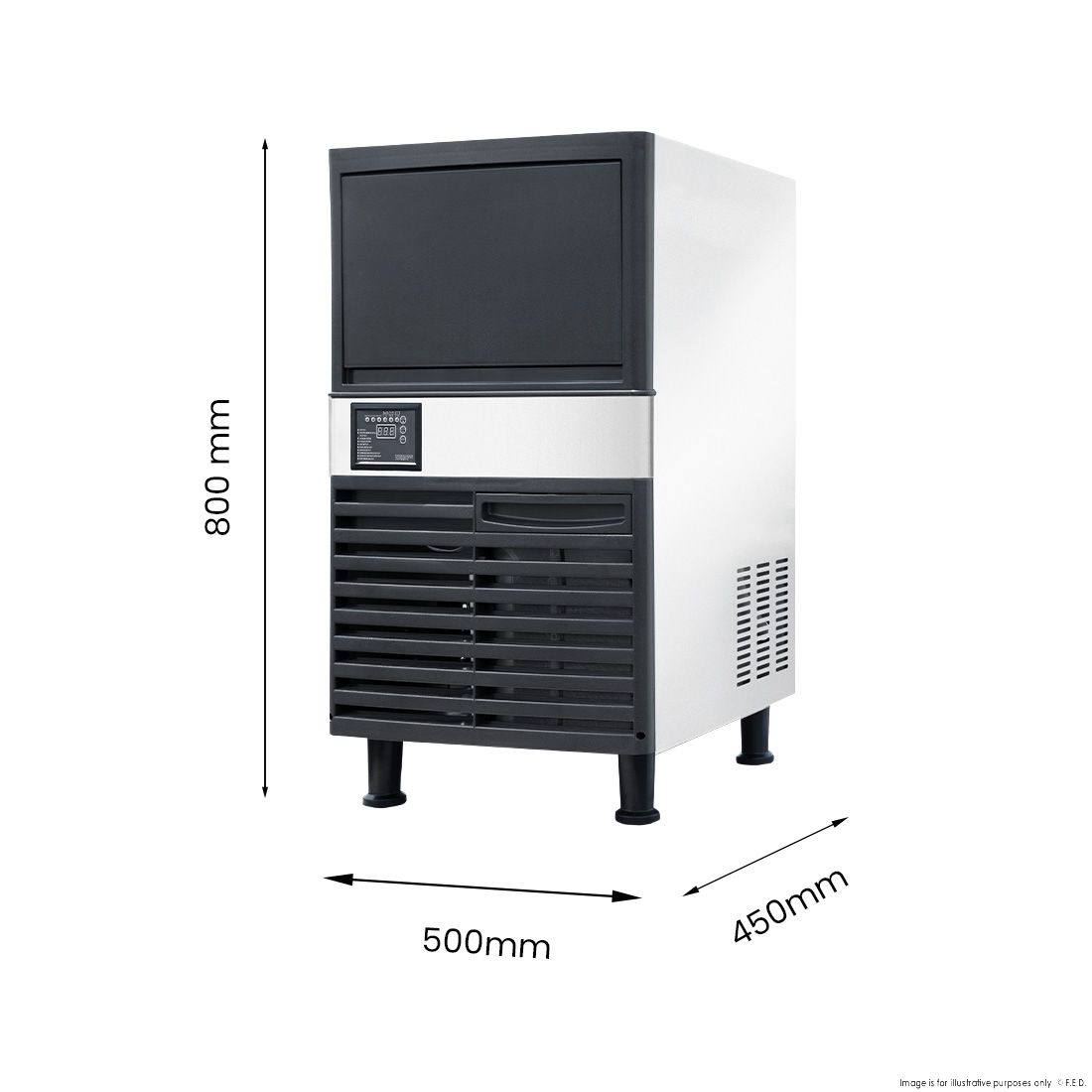 Blizzard Under Bench Ice Maker Air Cooled - SN-80P