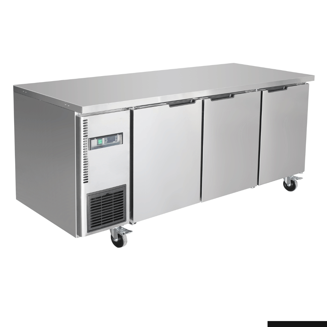 Thermaster Stainless Steel Triple Door Workbench Fridge - TS1800TN-3D