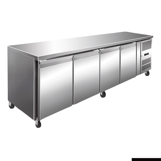 Thermaster TROPICALISED 4 Door Gastronorm Bench Fridge - GN4100TN