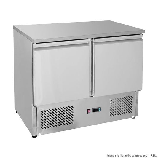 Thermaster Two Door Compact Workbench Fridge GNS900B