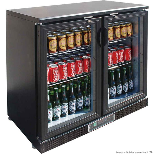 Thermaster Black Magic Two Door Drink Cooler - SC248G