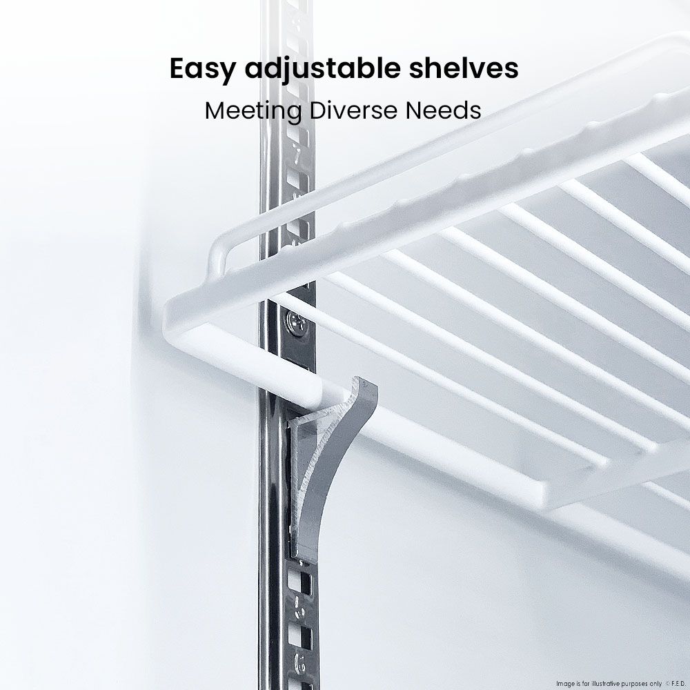 Thermaster Colourbond Upright Beverage Fridge 2 Doors White - LG-1000P
