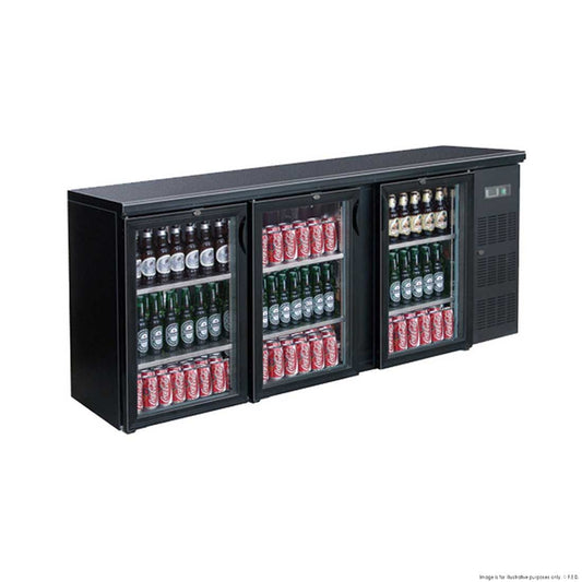 Thermaster Black Magic Three Door Drink Cooler - BC3100G