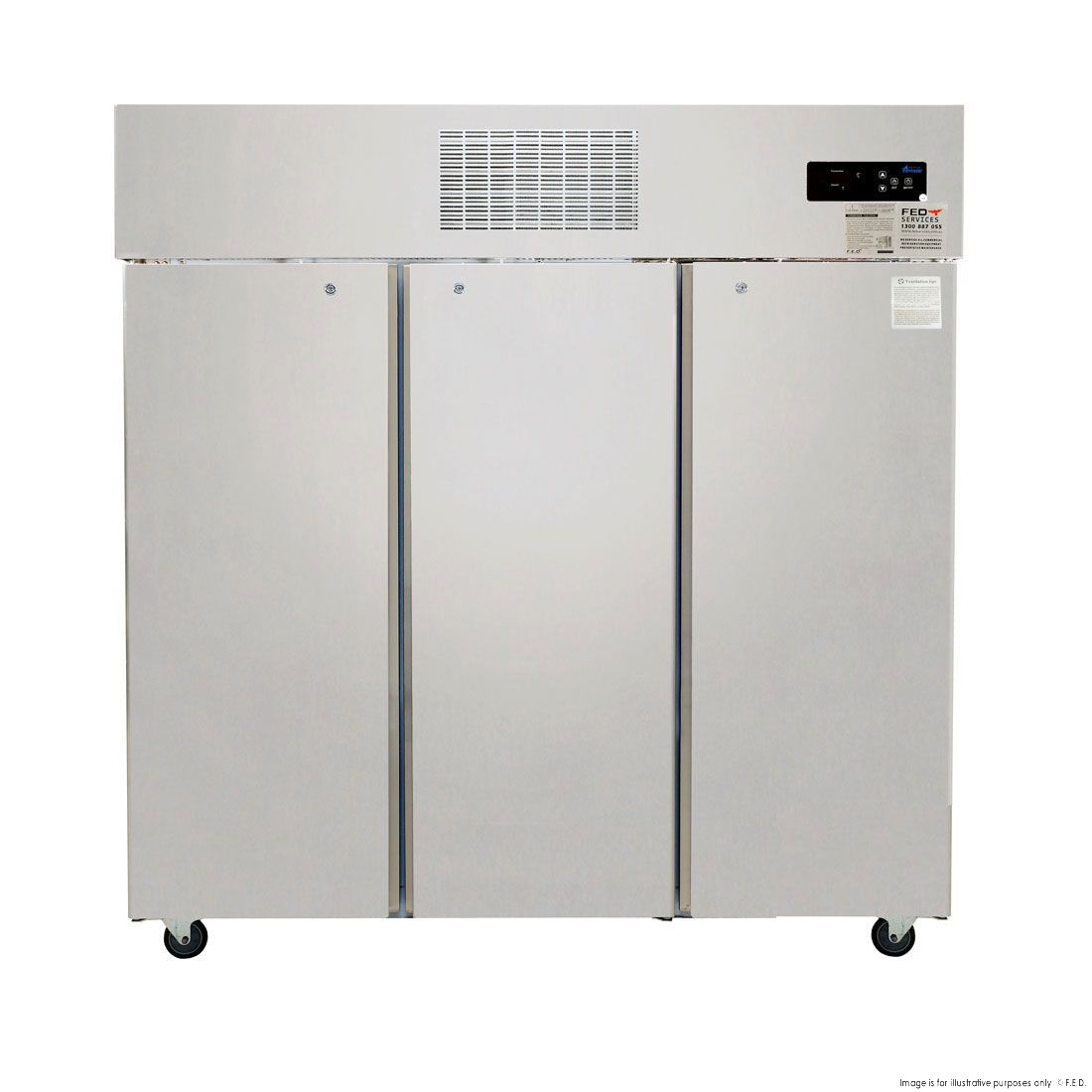 Thermaster 3 Door Stainless Steel Fridge 1500L - SUC1500