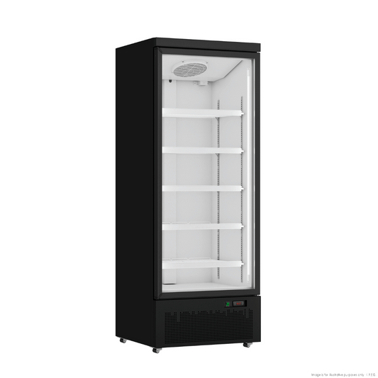Thermaster Door Supermarket Fridge Black - LG-600BGBM