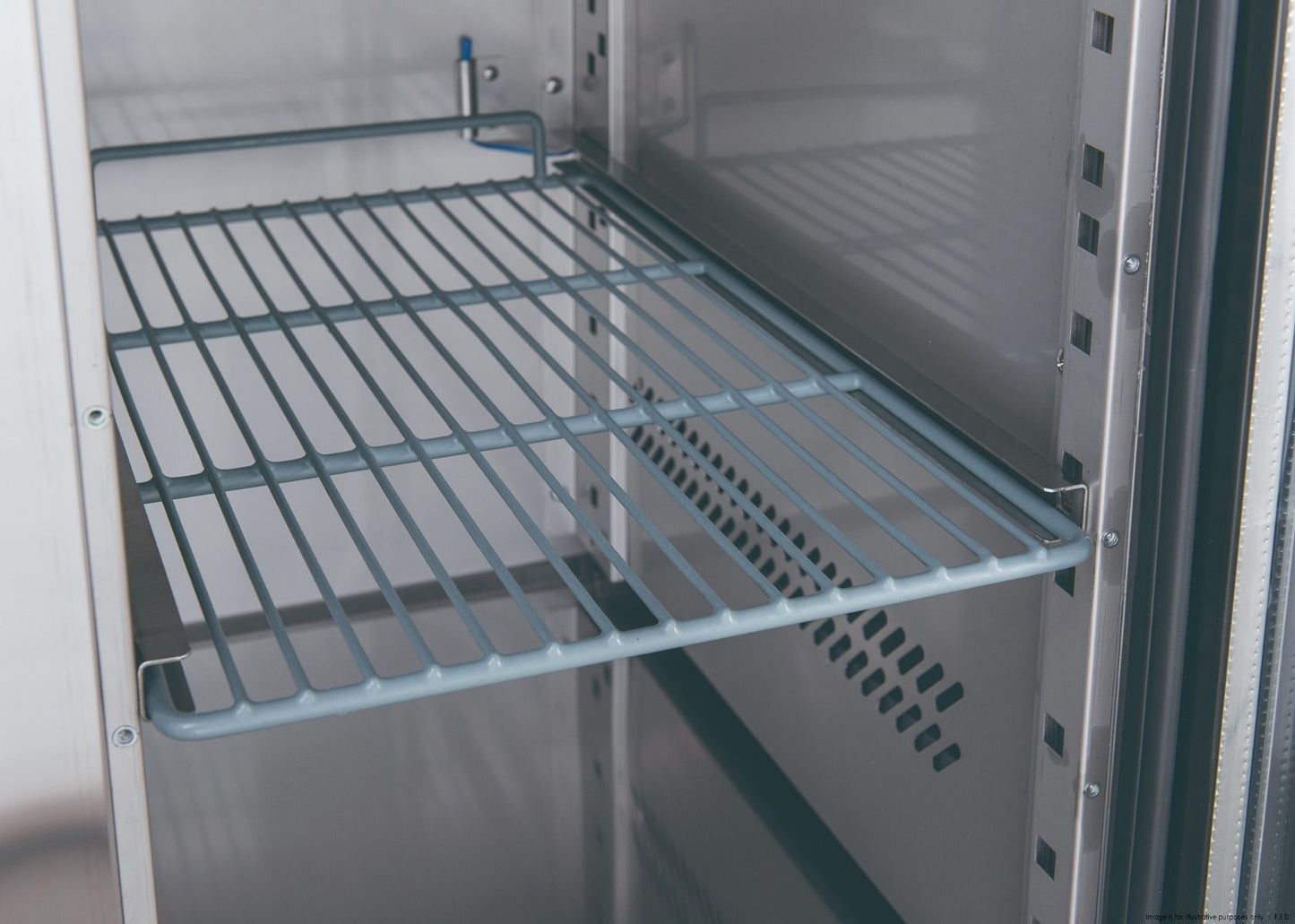 FED-X Stainless Steel Four Door Bench Fridge - XUB6C22S4V