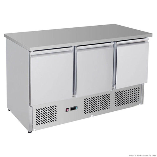 Thermaster Three Door Compact Workbench Fridge GNS1300B