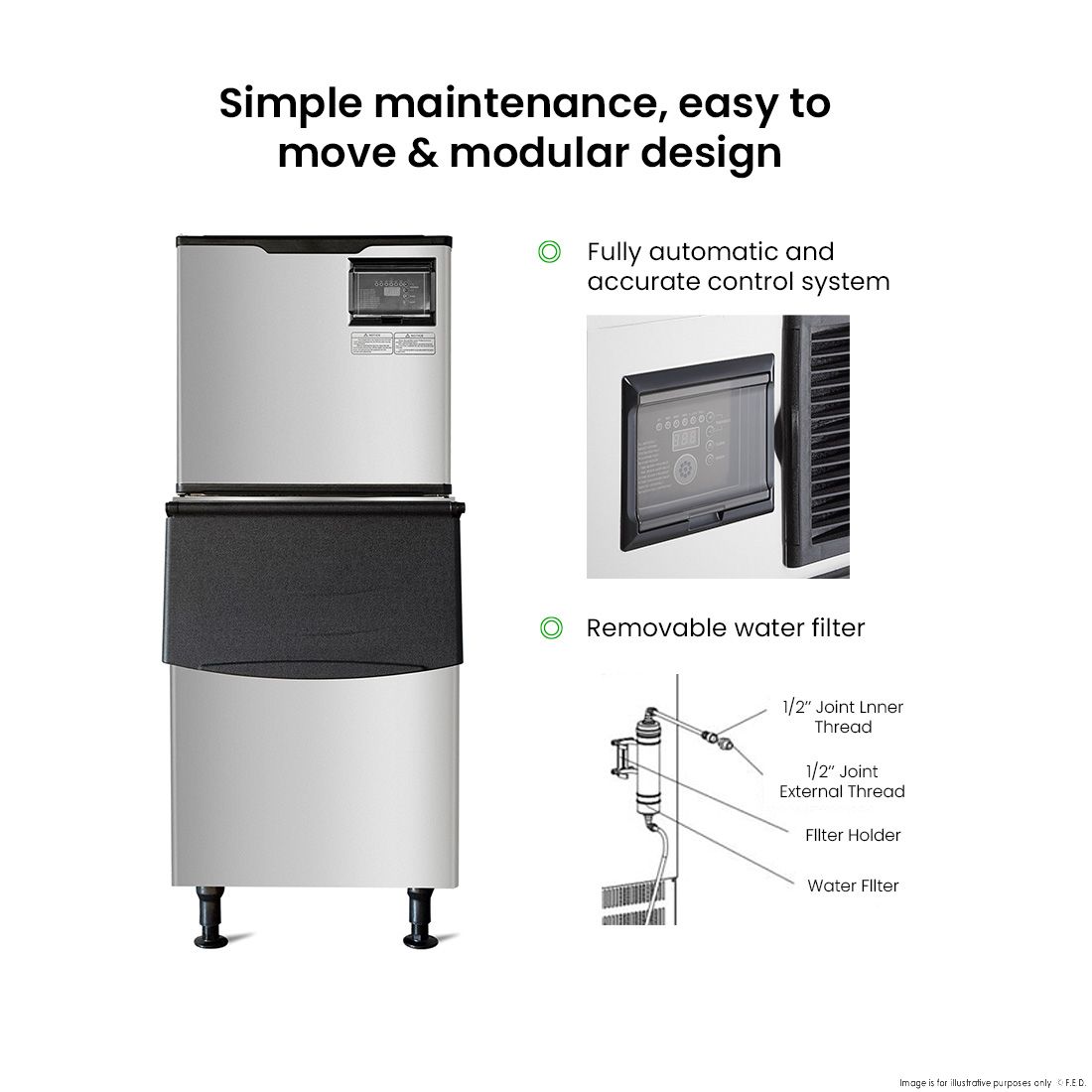 Blizzard Icemakers Air-Cooled Cube - SN-420P