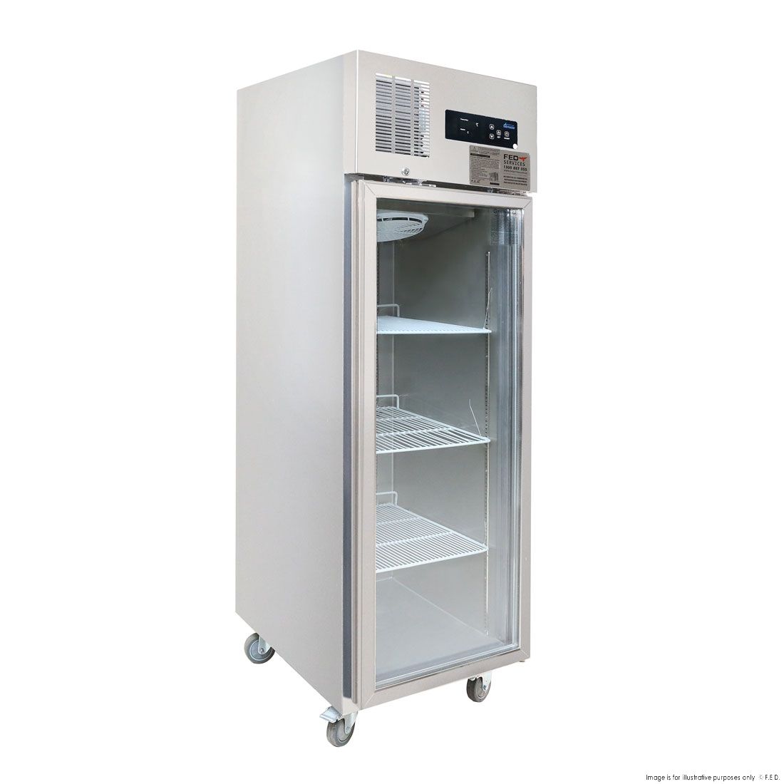 Thermaster Single Door Upright Display Fridge - SUCG500