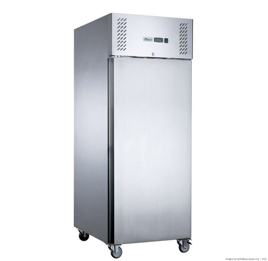 FED-X Stainless Steel Single Door Upright Fridge - XURC650SFV