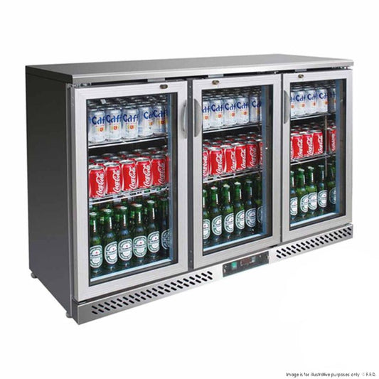 Thermaster Three Door Stainless Steel Bar Cooler - SC316SG