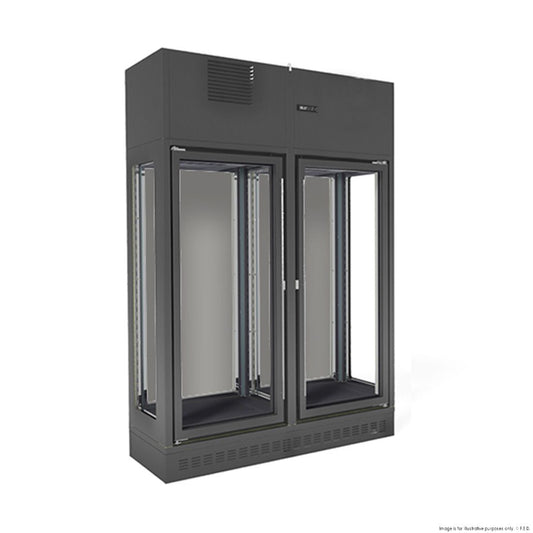 Fagor Single Zone 2 Doors Black Wall-Mounted Wine Cellar FWC-2302-1WB