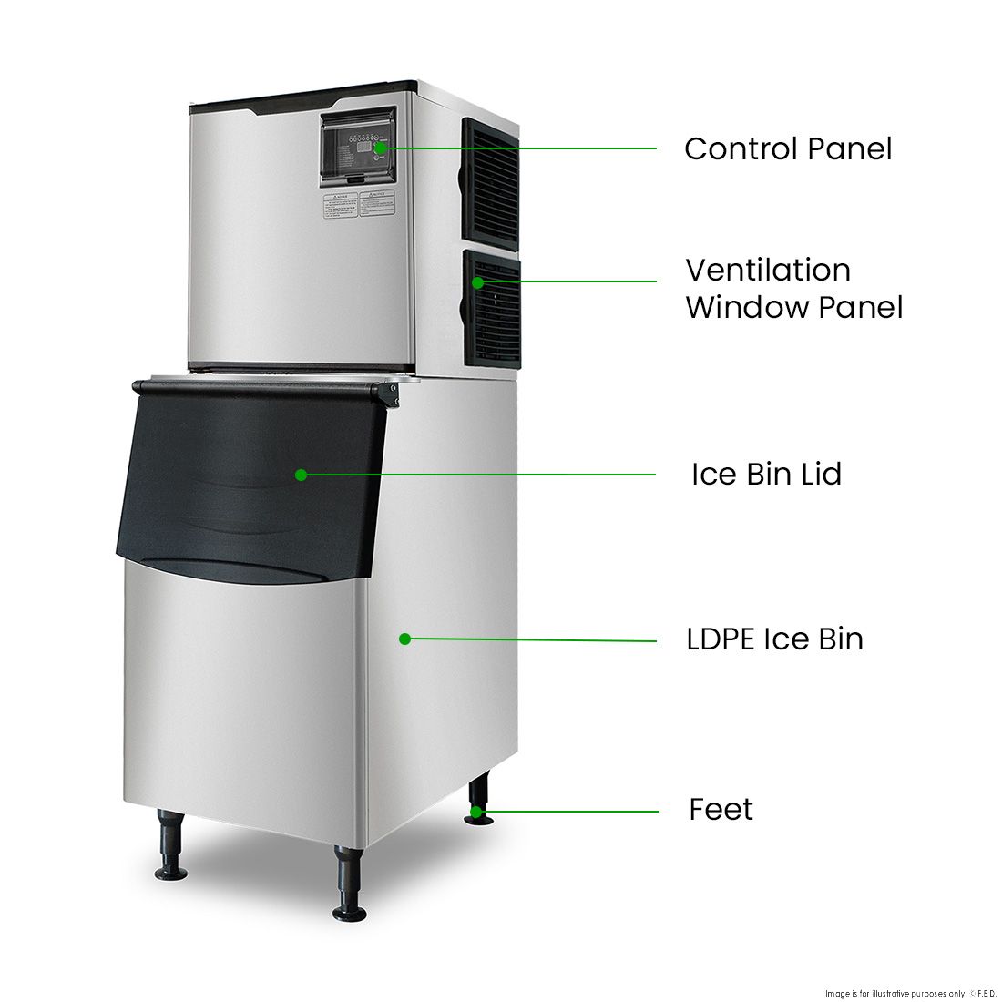 Blizzard Icemakers Air-Cooled Cube - SN-420P