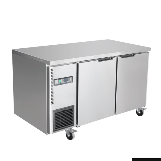 Thermaster Stainless Steel Double Door Workbench Fridge - TS1200TN